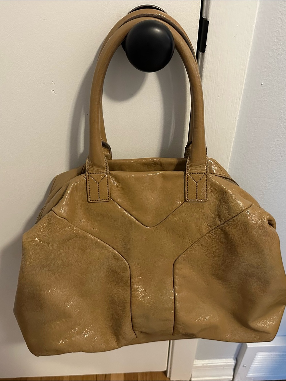 YSL Classic Tan/mustard Leather Tote Handbag